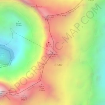 Tabernáculo topographic map, elevation, terrain