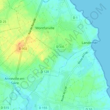 Hameau Gilles topographic map, elevation, terrain