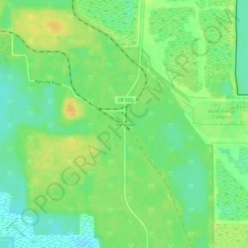 Agricola topographic map, elevation, terrain