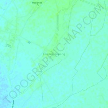 Lawang Kupang topographic map, elevation, terrain