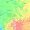 Région de Kédougou topographic map, elevation, terrain