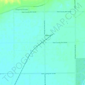 Roll topographic map, elevation, terrain