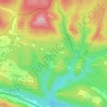 Cobatilla topographic map, elevation, terrain