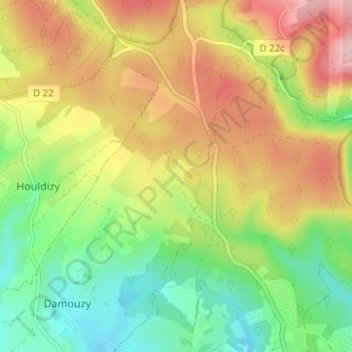 Sorel topographic map, elevation, terrain