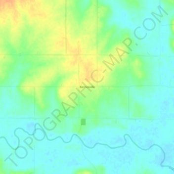 Barnesville topographic map, elevation, terrain