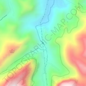 Cachoeira da Rocinha topographic map, elevation, terrain