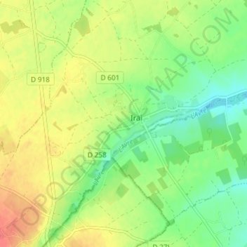 La Guivière topographic map, elevation, terrain