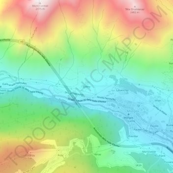 Dalley topographic map, elevation, terrain