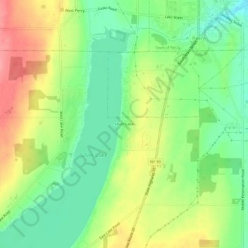 Silver Lake topographic map, elevation, terrain