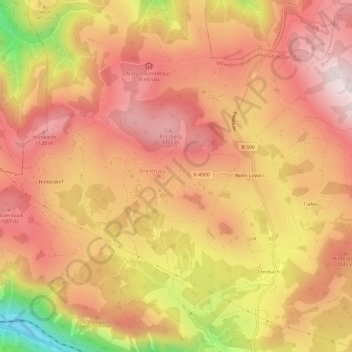 Vorderdorf topographic map, elevation, terrain