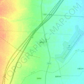 亲和乡 topographic map, elevation, terrain