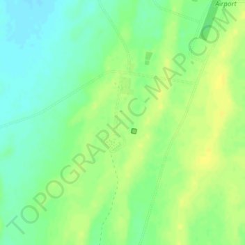 Dullingari topographic map, elevation, terrain