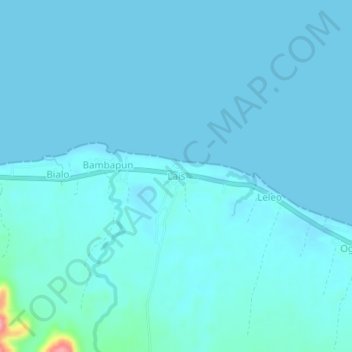 Lais topographic map, elevation, terrain
