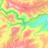 Frontera Puente de Rumichaca topographic map, elevation, terrain