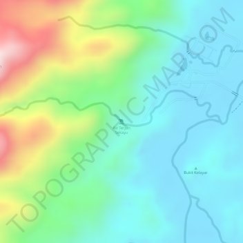 Air Terjun Sekayu topographic map, elevation, terrain