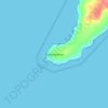 Cabo Leones topographic map, elevation, terrain