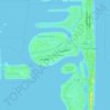 Isle of Normandy topographic map, elevation, terrain