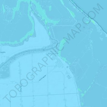 Boccasette topographic map, elevation, terrain