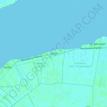 Farm topographic map, elevation, terrain