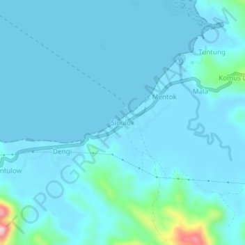 Sinulok topographic map, elevation, terrain