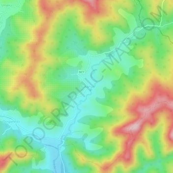Sultanu topographic map, elevation, terrain