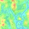 South Sherborn topographic map, elevation, terrain