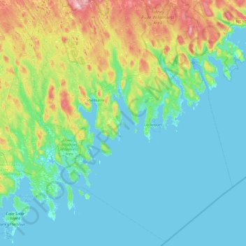 McLean Island topographic map, elevation, terrain