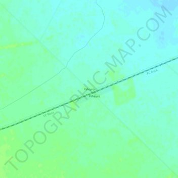 Piñeyro topographic map, elevation, terrain