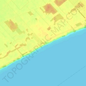 Dealtown topographic map, elevation, terrain