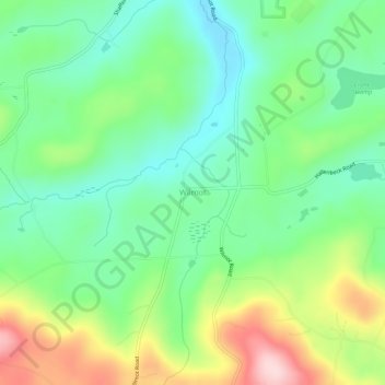 Wilmot topographic map, elevation, terrain