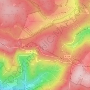 Aukopf topographic map, elevation, terrain