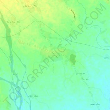 Tarnab topographic map, elevation, terrain
