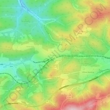 Rekawinkel topographic map, elevation, terrain