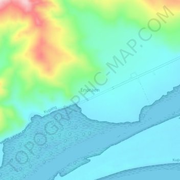 Enoraen topographic map, elevation, terrain