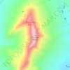 Cardón topographic map, elevation, terrain