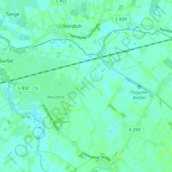 Neulohe topographic map, elevation, terrain