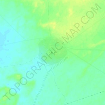 Hadan topographic map, elevation, terrain