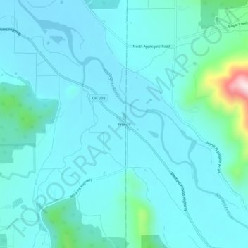 Provolt topographic map, elevation, terrain