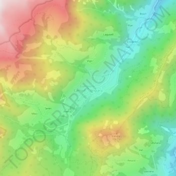 Longiarù topographic map, elevation, terrain