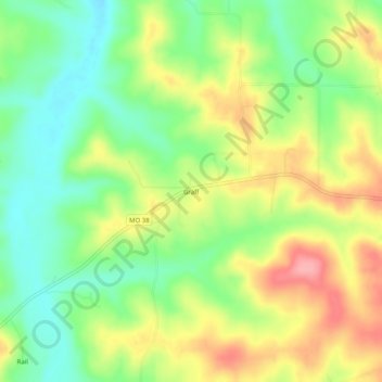 Graff topographic map, elevation, terrain