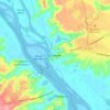 Penedo topographic map, elevation, terrain