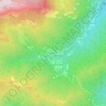 Cornolo topographic map, elevation, terrain