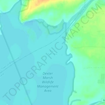 Black River Bay topographic map, elevation, terrain