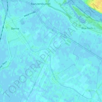 Hannöver topographic map, elevation, terrain