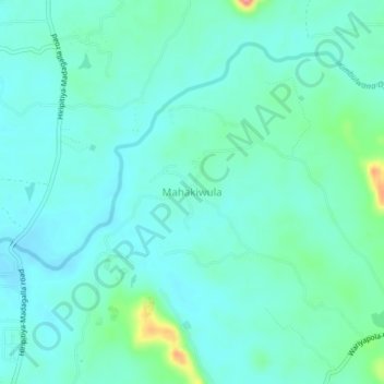 Mahakiwula topographic map, elevation, terrain