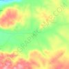 Batur topographic map, elevation, terrain