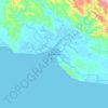 Kerema topographic map, elevation, terrain