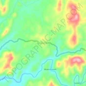 Halunuk topographic map, elevation, terrain
