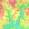 Virareix topographic map, elevation, terrain