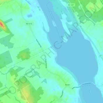 Lövnäset topographic map, elevation, terrain